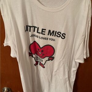 White Little Miss Jesus T-Shirt
